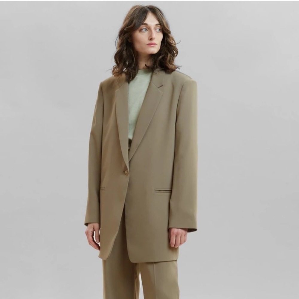 Frankie Shop Isla Single-Button Blazer